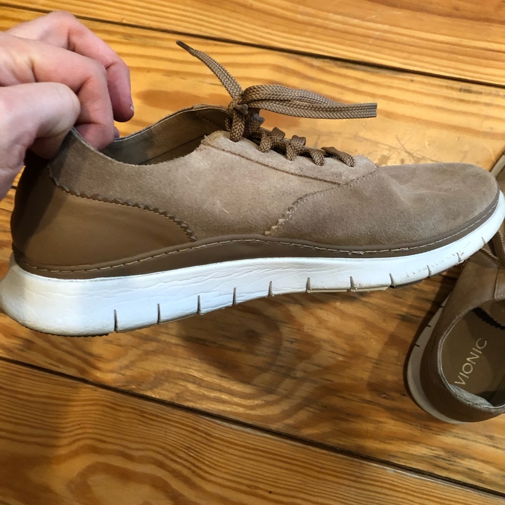 Light brown in color super comfy